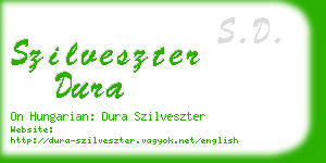 szilveszter dura business card